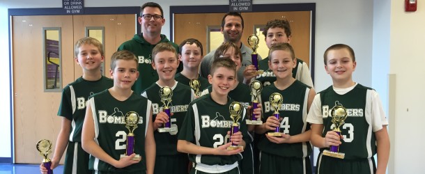 Bombers 6th Grade Finish 2nd in Eureka Holiday Hoopfest